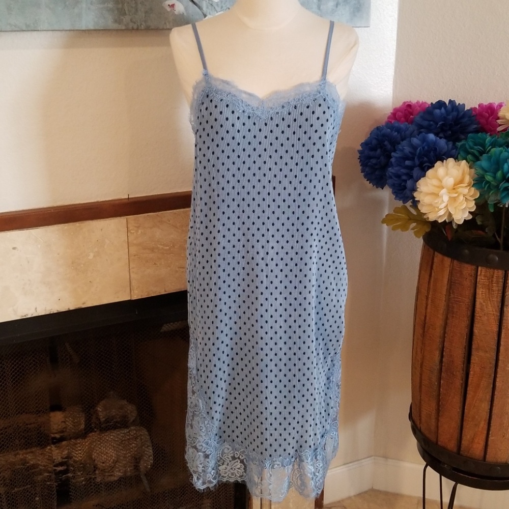 🌺NWOT Free People Poke Dot Slip Dress